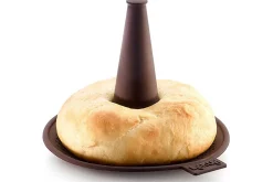 Lot de 6 moules à bagel Lékué marron en silicone Platinum