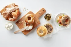 Lot de 6 moules à bagel Lékué marron en silicone Platinum