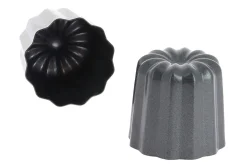 Lot de 4 moules à cannelés bordelais De Buyer anti-adhésifs