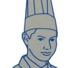 Lot de 10 toques de chef en papier taille réglable 23.5cm