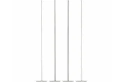 Lot de 4 touillettes + pilons à cocktail Point Virgule en acier inoxydable