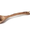 Louche Bérard 14cl faite main en olivier qualité artisanale avec lanière 36cm