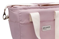 Lunch bag isotherme Akinod 08:17 en polycoton rose 7L