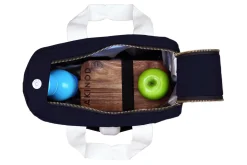 Lunch bag isotherme Akinod 08:17 en polycoton bleu navy 7L