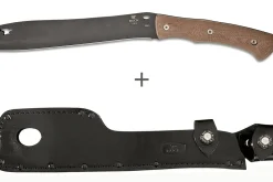 Machette Buck 108 Compadre Froe 0108BRS1 lame 21,4cm manche micarta avec étui en cuir