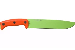Machette Esee Junglas JUNGLAS-VG-E lame carbone venom green 26,5cm manche G10 orange + étui
