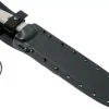 Machette Esee Junglas JUNGLAS-E lame acier carbone noir 26,5cm manche micarta gris + étui