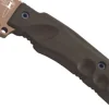 Machette Kukri Fox Military Extreme Tactical Bronze FX.9CM04BT 37cm manche Forprene vert + étui