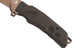 Machette Kukri Fox Military Extreme Tactical Bronze FX.9CM04BT 37cm manche Forprene vert + étui