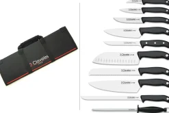 Malette de 9 couteaux EVO pour cuisiniers + fusil 3 Claveles