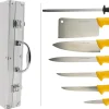 Mallette Albert de Thiers ECO 6 couteaux de cuisine + 1 fusil à aiguiser