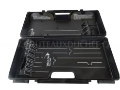 Mallette compacte vide Deglon avec 2 plateaux fixes