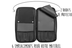 Mallette cuisine Sabatier Toque Blanche 5 couteaux fabrication française + 1 fusil