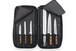 Mallette cuisinier Sabatier Périgord 5 couteaux fabrication française + 1 fusil