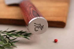 Mallette de 5 couteaux de cuisine Wusaki Pakka X50 manches pakkawood