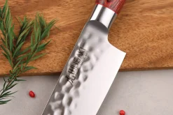 Mallette de 5 couteaux de cuisine Wusaki Pakka X50 manches pakkawood