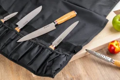 Mallette de 5 couteaux de cuisine Wusaki Damas 10Cr manches en olivier