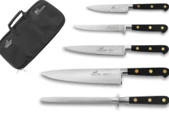 Mallette de 4 couteaux + 1 fusil Sabatier Chef fabrication française