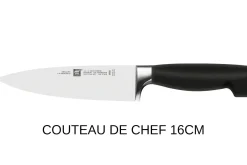 Mallette de voyage Zwilling Four Star 3 couteaux + 3 accessoires