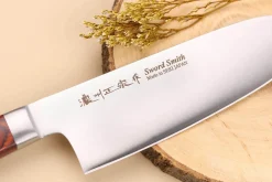 Mallette Satake Cutlery Brown Pakkawood 4 couteaux japonais