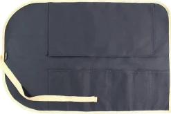 Mallette traditionnelle Wusaki en toile bleue pour 6 couteaux