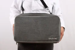 Mallette vide Wusaki grise pour 21 couteaux et ustensiles + 1 grande poche de rangement