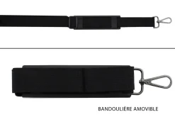 Mallette vide Wusaki grise pour 21 couteaux et ustensiles + 1 grande poche de rangement
