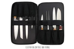Mallette vide Wusaki pour 21 couteaux et ustensiles + 1 grande poche de rangement