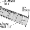 Mandoline professionnelle Bron Coucke 5 blocs effileurs + poussoir