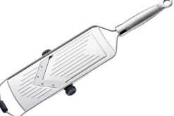 Mandoline Rösle Supercut en acier inoxydable 18/10 avec poussoir