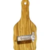 Mandoline à truffes Ambrogio Sanelli lame crantée en inox et manche en olivier