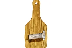 Mandoline à truffes Ambrogio Sanelli lame crantée en inox et manche en olivier
