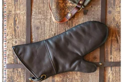 Manique Alaskan Maker Defender noir et vert en cuir