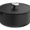 Marmite antiadhérente Berghoff Leo Phantom en aluminium 28cm avec couvercle et maniques