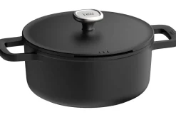 Marmite antiadhérente Berghoff Leo Phantom en aluminium 28cm avec couvercle et maniques
