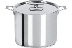 Marmite Cristel Castel'Pro en acier inoxydable 18/10 3 ply + couvercle tout inox