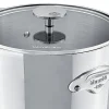 Marmite Mauviel M'Cook Accessoire en fonte d'inox compatible induction 24cm avec couvercle en verre