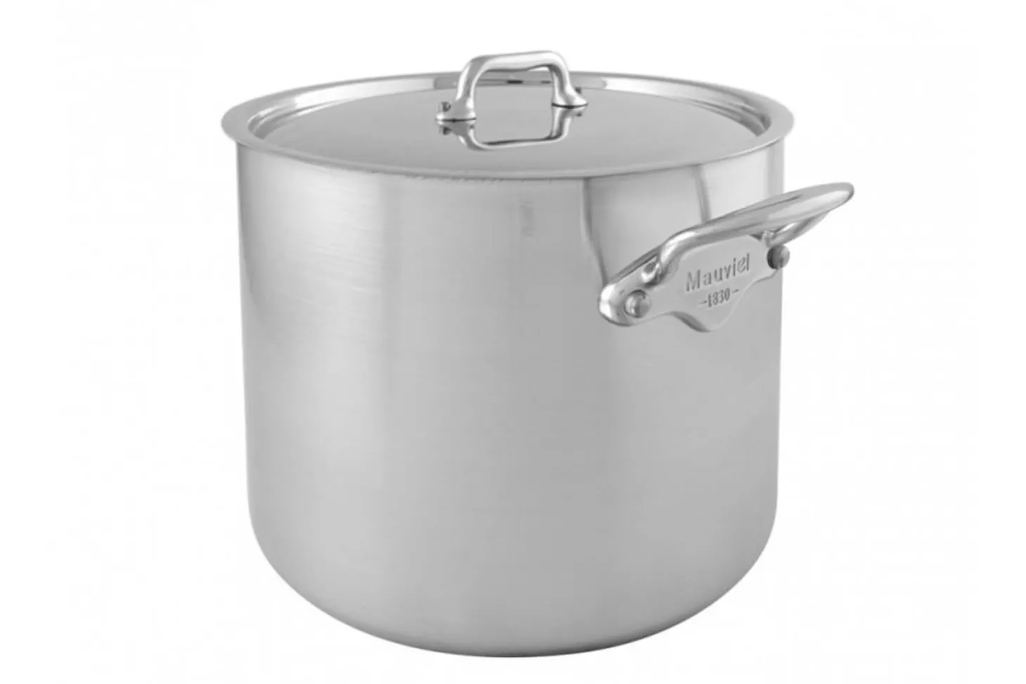 Marmite Mauviel M'Urban4 en fonte d'inox compatible induction 24cm avec couvercle en inox