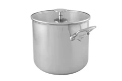 Marmite Mauviel M'Urban4 en fonte d'inox compatible induction 24cm avec couvercle en verre