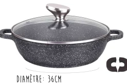 Mijoteuse en fonte Pradel Excellence Premium 36cm façon pierre tous feux/ induction