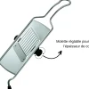 Éminceur Rösle Classic en acier inoxydable 12 x 40cm
