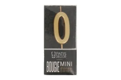 Mini bougie d'anniversaire dorée Patisdécor chiffre