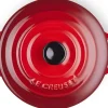 Mini cocotte ronde en céramique Le Creuset 10cm Cerise