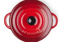 Mini cocotte ronde en céramique Le Creuset 10cm Cerise