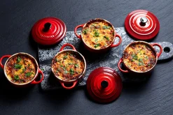 Mini cocotte ronde en céramique Le Creuset 10cm Cerise