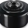 Mini cocotte ronde en céramique Le Creuset 10cm Noir Onyx