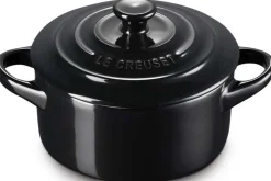 Mini cocotte ronde en céramique Le Creuset 10cm Noir Onyx