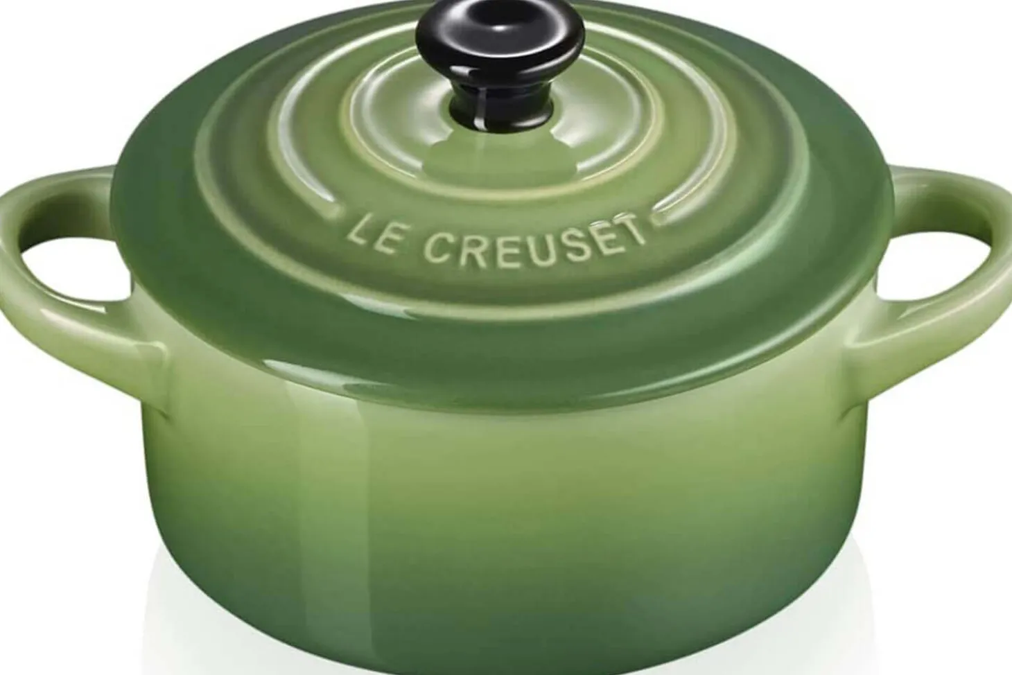 Mini cocotte ronde en céramique Le Creuset 10cm Bambou