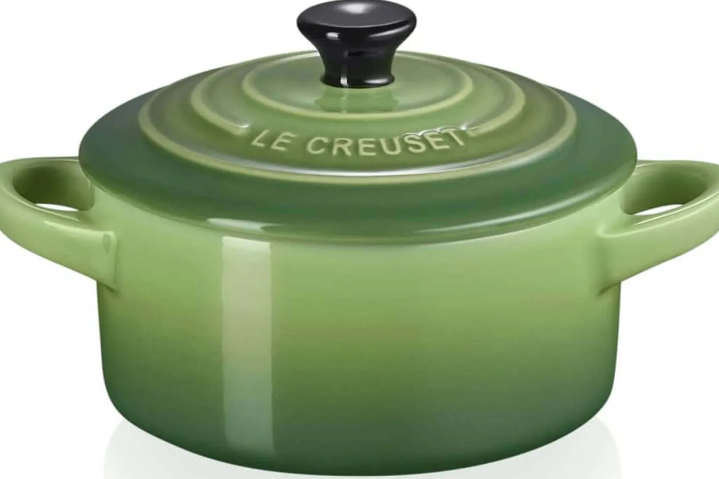 Mini cocotte ronde en céramique Le Creuset 10cm Bambou
