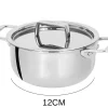 Mini faitout Cristel Castel'Pro en acier inoxydable 18/10 3 ply